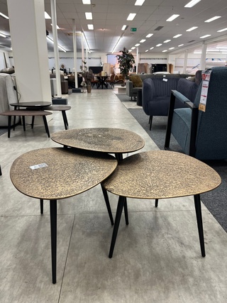 3 delige salontafel set goldy, goud